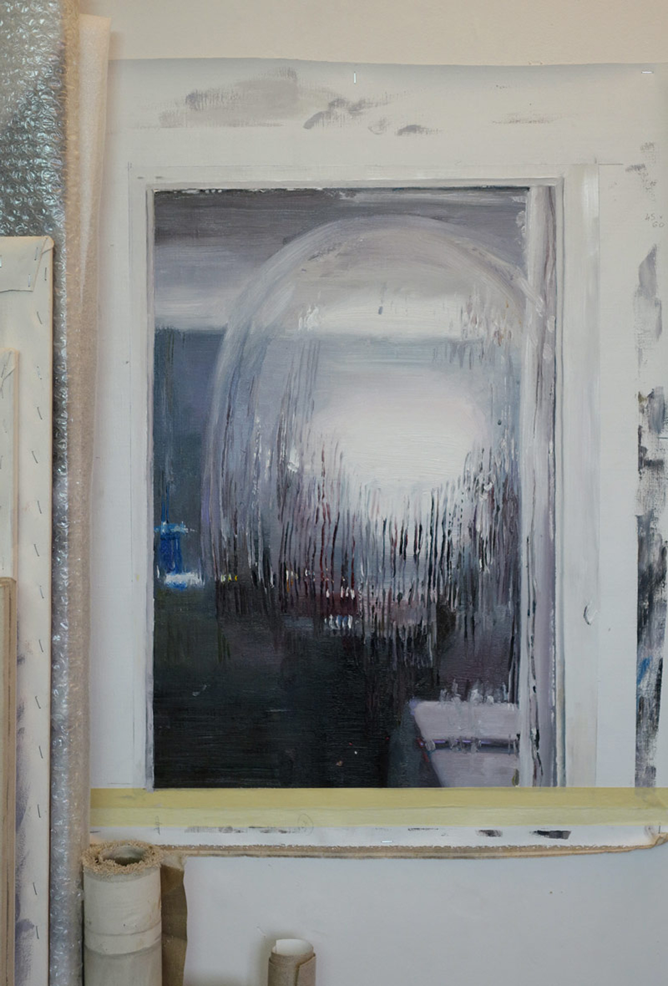 Mireille Blanc, studio view, 2014